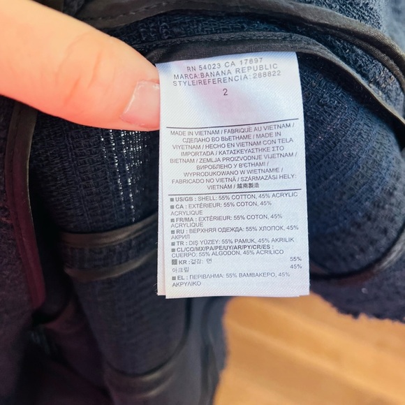 Stunning like new Banana Republic blazer size 2 in black - Picture 8 of 8